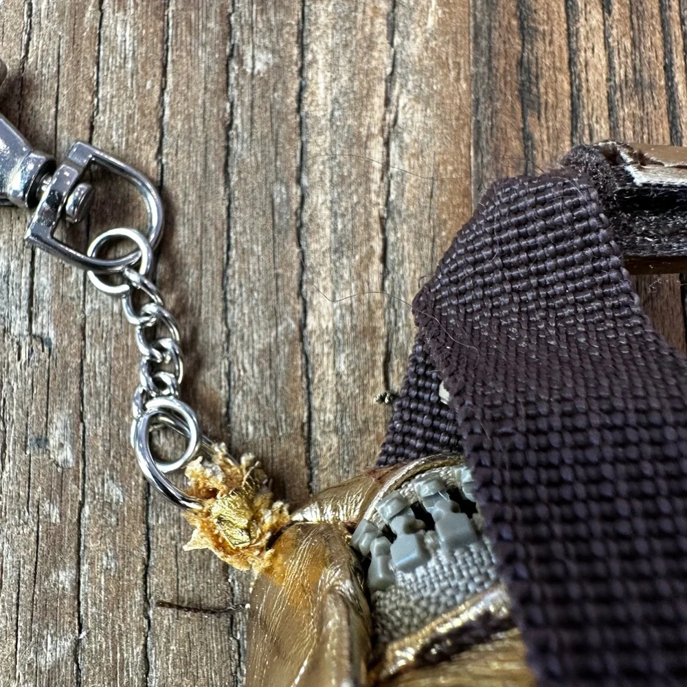 Gold Dog Waste Bag Holder